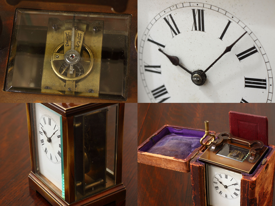 アンティークブラス クオリティキャリッジクロック｜アンティーク家具