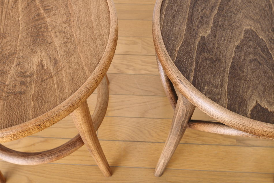 トンTON ベントウッドスツール No60 アーチレッグArch leg/ダーク