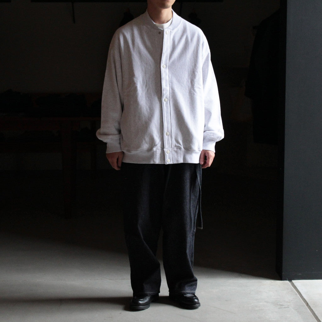 Soft&Hard Sweat Snap Cardigan #HeatherWhite [bROOTS23F25] – Diffusion