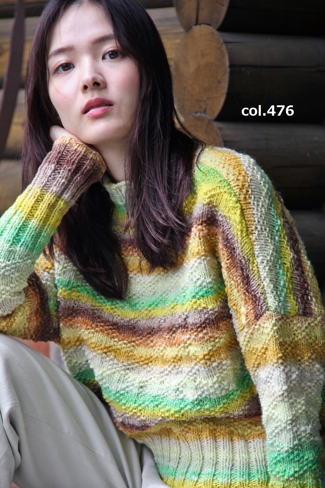 野呂英作 Online Shop / くれよん プルオーバー 編図付キット