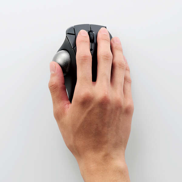 2.4GHz無線トラックボール ”IST”5ボタン 人工ルビーモデル | エレコム