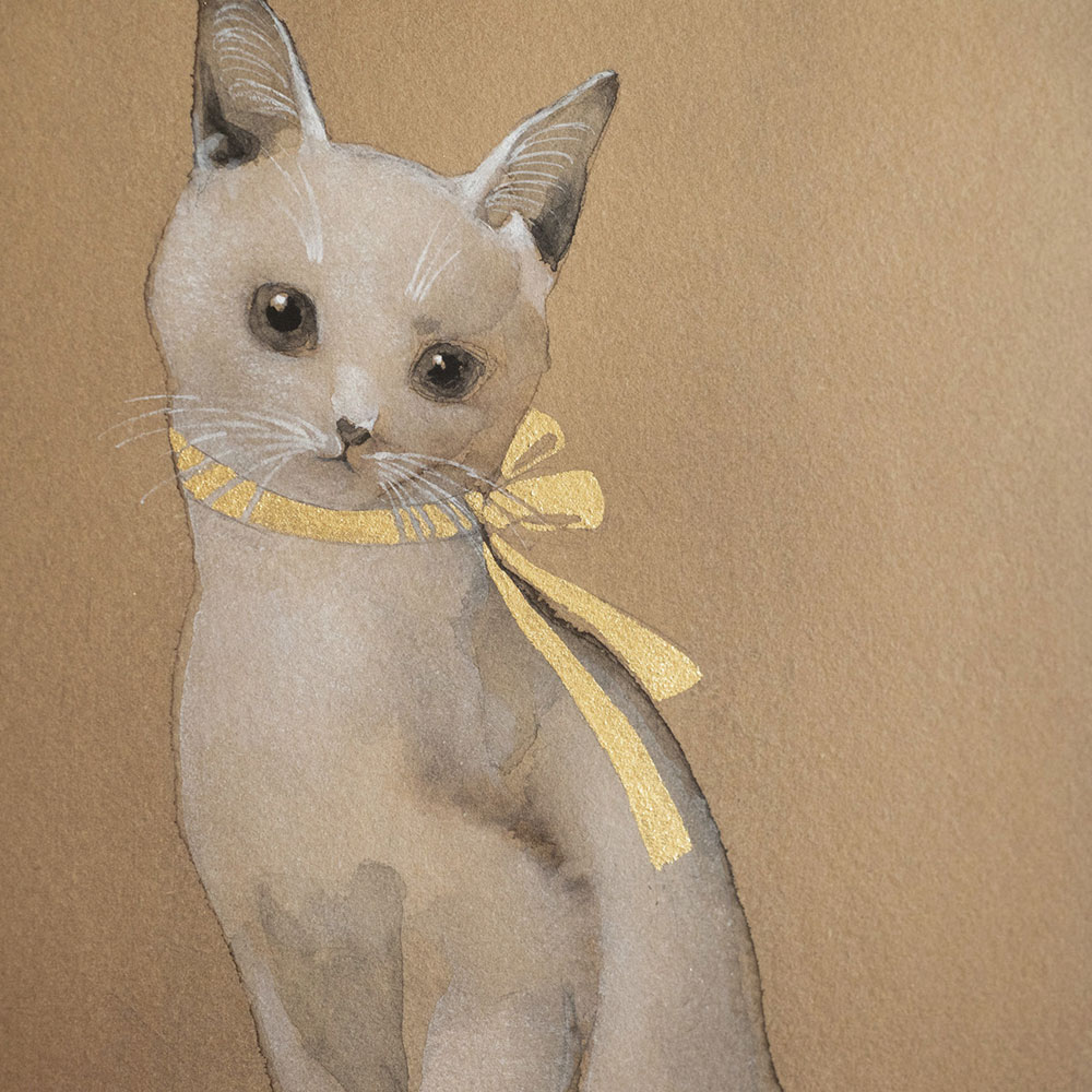 リボン」/水彩画: インテリア・ライフスタイル | スイーツ・グルメ