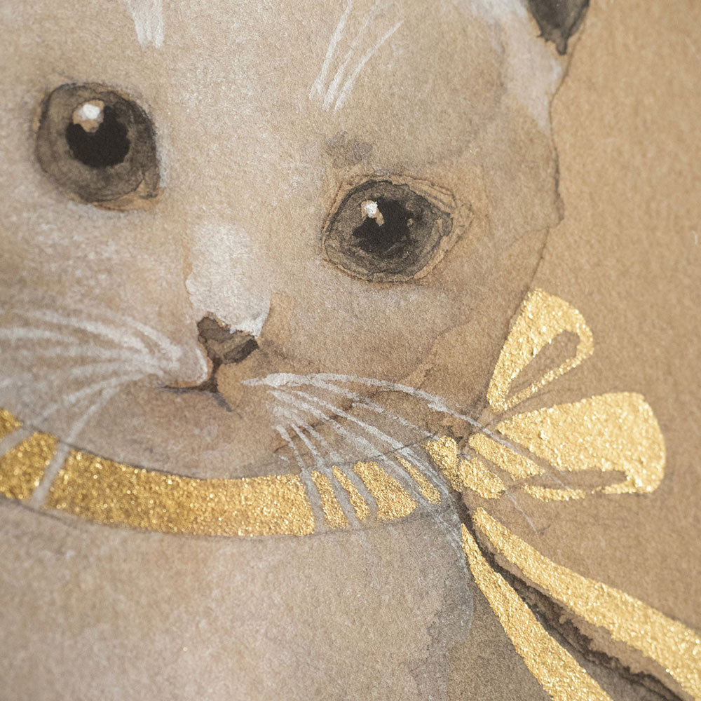 リボン」/水彩画: インテリア・ライフスタイル | スイーツ・グルメ