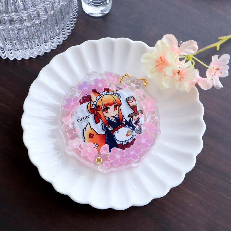 缶バッジアクリルフレーム 58mm 桜 桜色| FUKUYA ONLINE フクヤオンライン