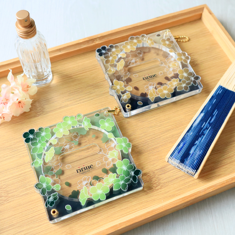 缶バッジアクリルフレーム75mm 夜桜 紫| FUKUYA ONLINE フクヤオンライン