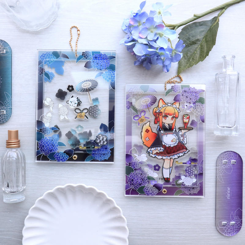 紫陽花アクリルフレーム 大 紫| FUKUYA ONLINE フクヤオンライン