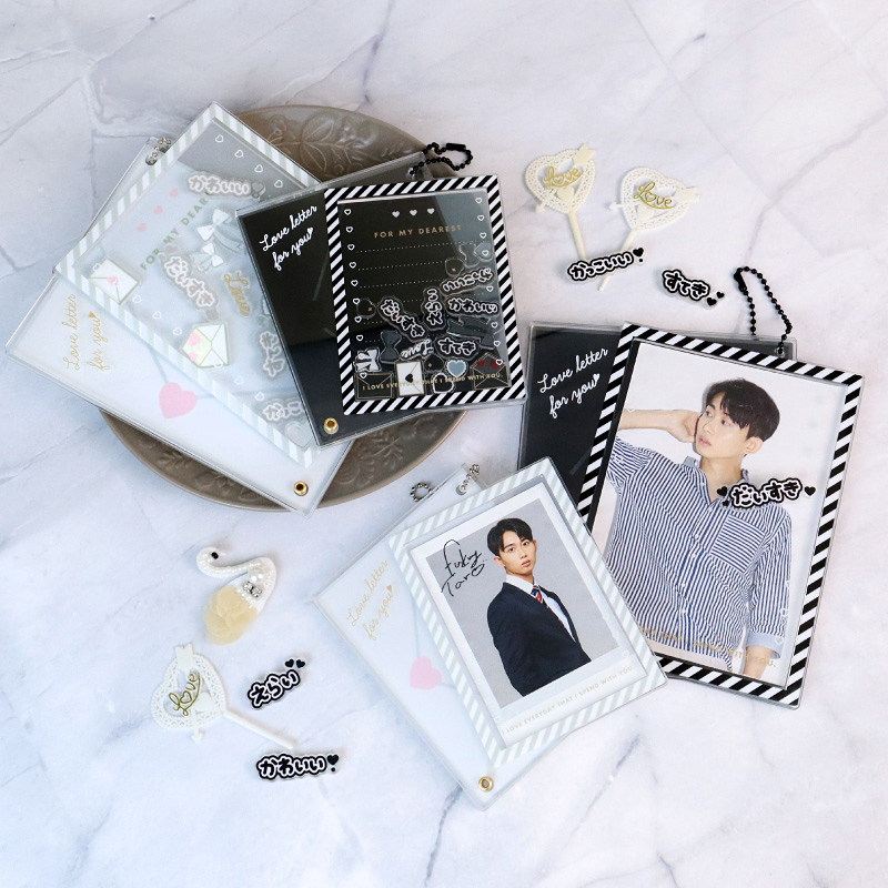 ラブレターアクリルフレーム ブロマイドサイズ パープル| FUKUYA