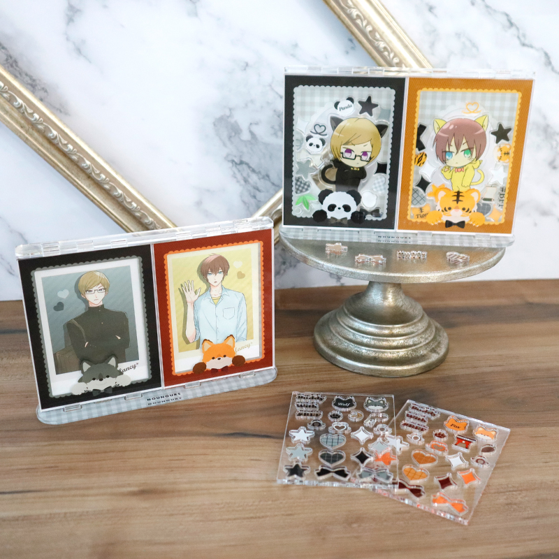 セット商品】ペアフォトカードアクリルフレーム カスタムアニマル とら