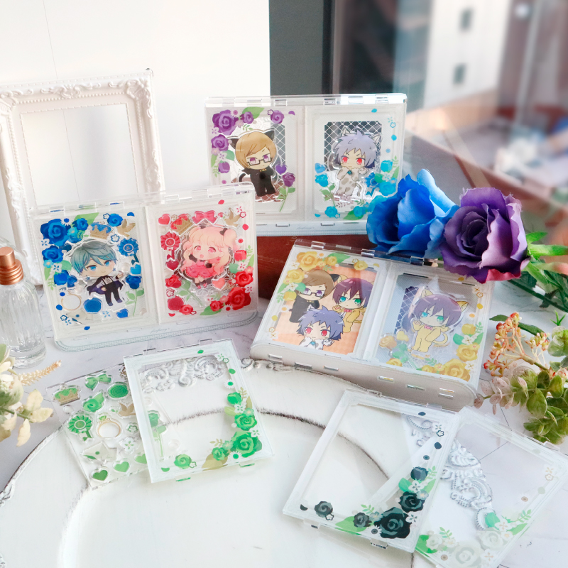 ペアフォトカードアクリルフレーム カスタムローズ グリーン| FUKUYA