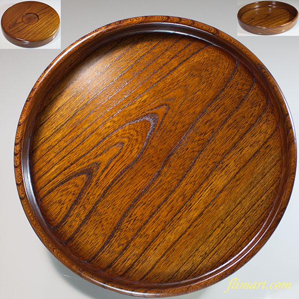 小田原漆器欅丸盆W6318 | 和食器リサイクル通販専門店フリマート
