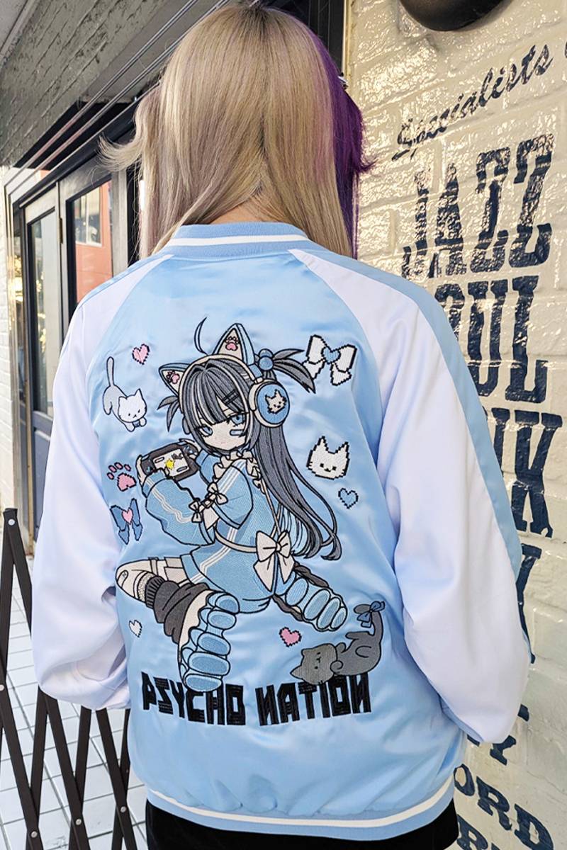 寝田ルネ×PSYCHO NATION(サイコネーション) ゲーマースカジャン - Sax