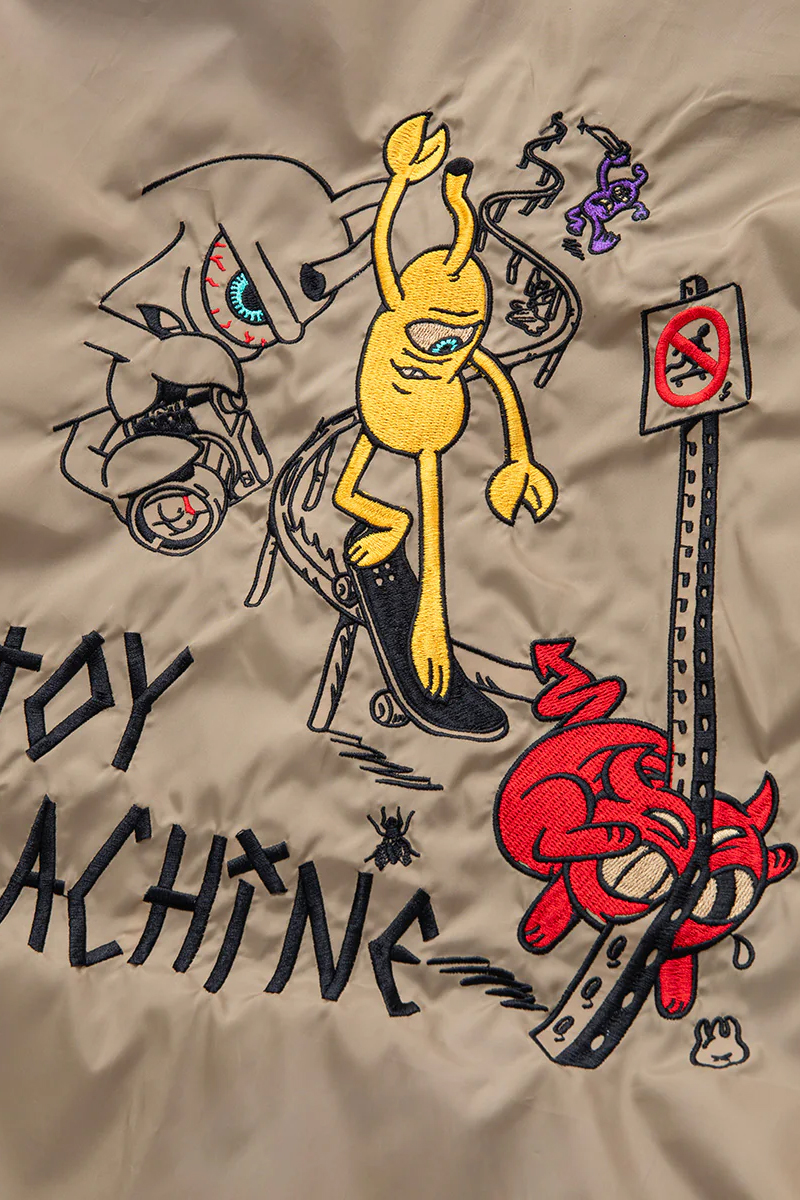 TOY MACHINE (トイマシーン) ERIC FOUNTAIN ART COACH JACKET KHAKI