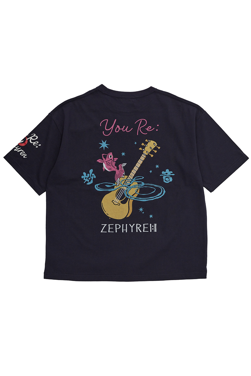 予約商品】優里xZEPHYREN-BETELGEUSE- S/S TEE NAVY / ロック