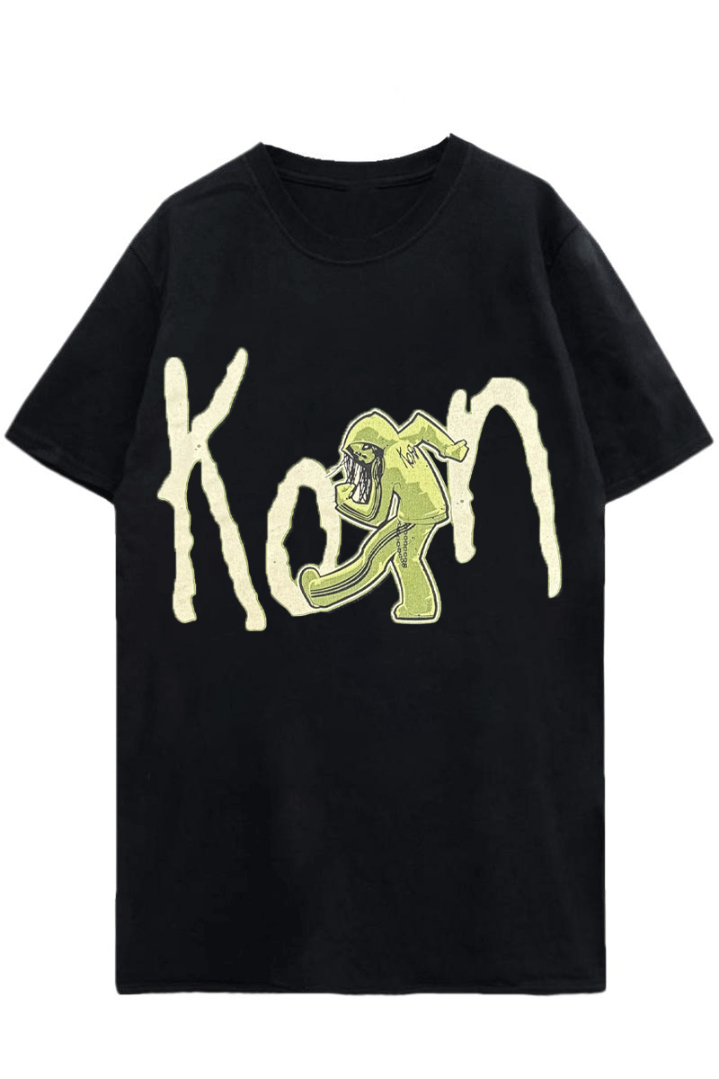 KORN バンドTシャツ ユニセックス: 2010 TOUR - Black / ロック