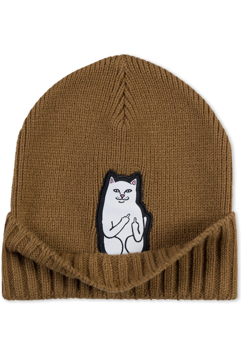 RIPNDIP (リップンディップ) Lord Nermal Beanie Brown / ロック