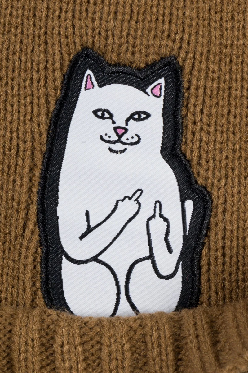 RIPNDIP (リップンディップ) Lord Nermal Beanie Brown / ロック