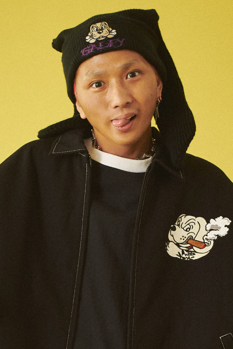 GALFY (ガルフィー) 犬耳ニット帽 BLACK / ロックファッション