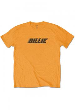 BILLIE EILISH UNISEX TEE RACER LOGO & BLOHSH (BACK PRINT) LIME