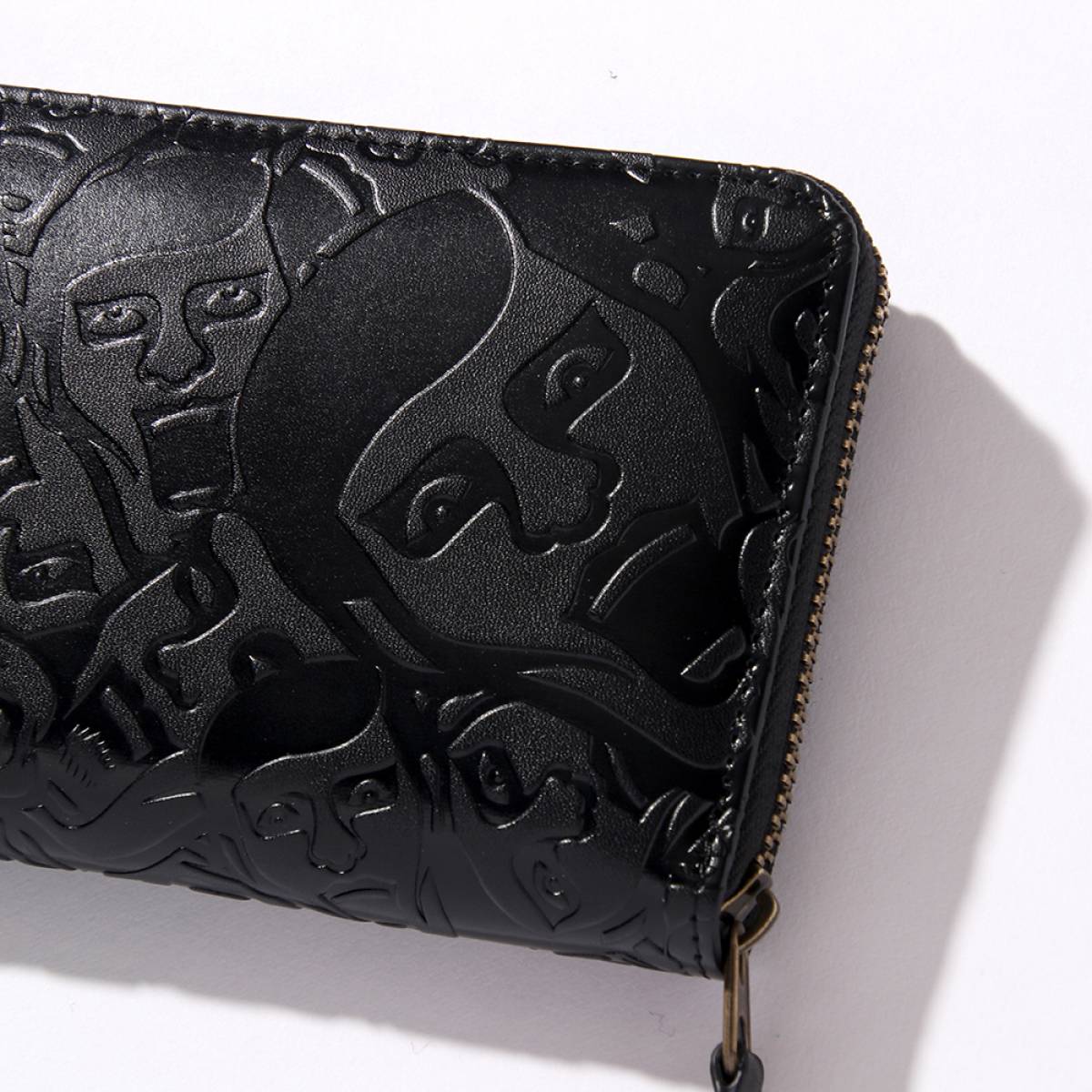 予約商品】PUNK DRUNKERS アイツ総柄長財布 - BLACK / ロック