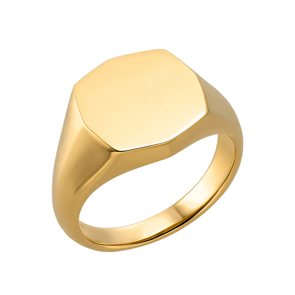 K18イエローゴールド リング 八角 | 高品質 金・プラチナ