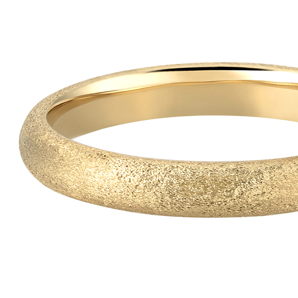 K18 カラーゴールドリング〕K18 リング ライトイエローゴールド (幅約
