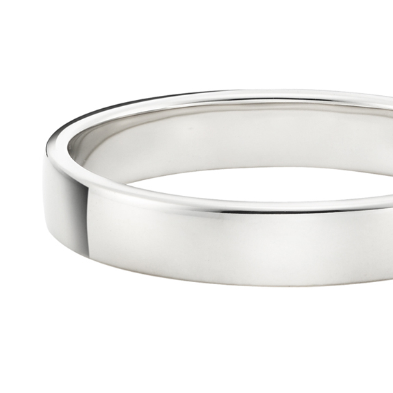 タナカプレミアムライン〕Pt999 リング （幅約3.5mm） 5号 | 高品質 金
