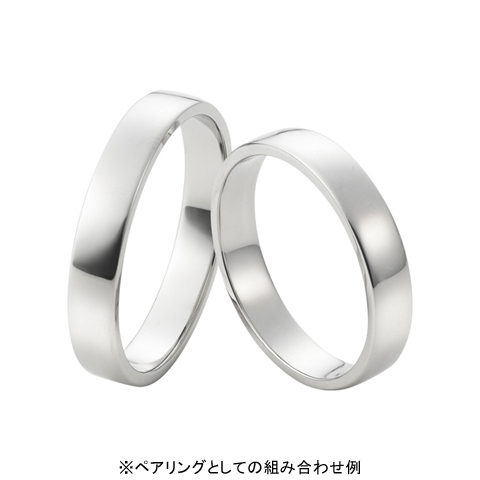 タナカプレミアムライン〕Pt999 リング （幅約3.5mm） 5号 | 高品質 金