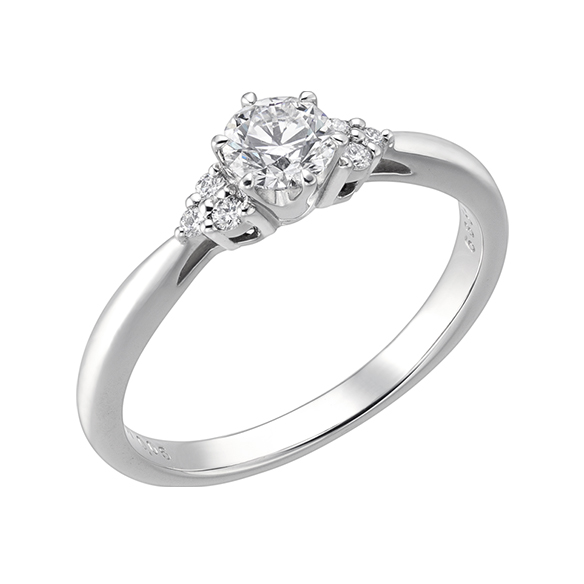 ブーケ＆ブートニア〕Pt950 エンゲージリング （0.35ct） | 高品質 金