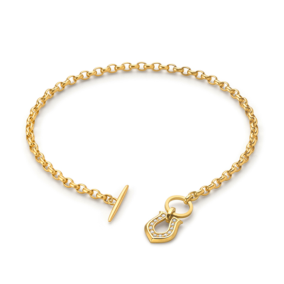 K18イエローゴールド ダイヤモンド ブレスレット 19cm | 高品質 金