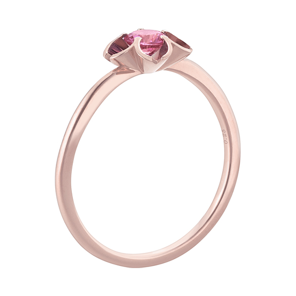 K18ピンクゴールド ピンクサファイア リング | 高品質 金・プラチナ