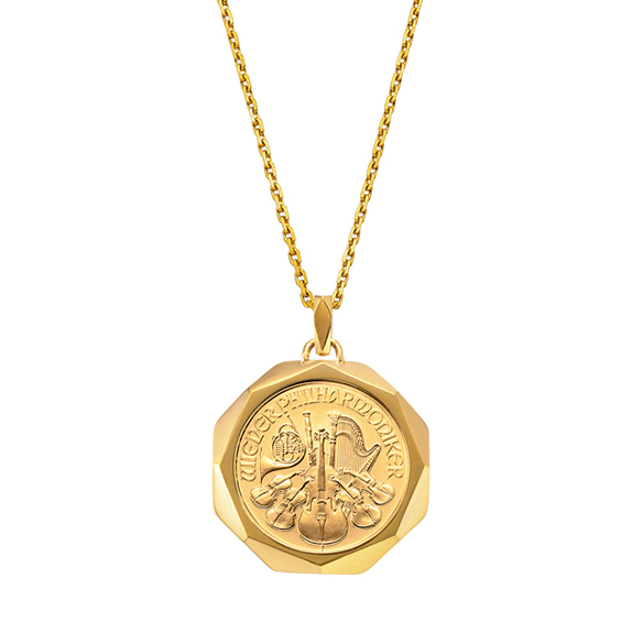 ウィーン金貨ハーモニー 1/4オンス ペンダント | 高品質 金・プラチナ