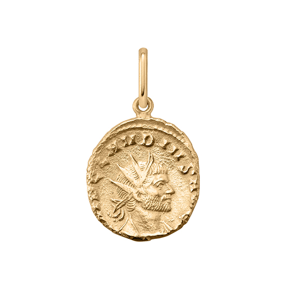 イタリア製〕K18イエローゴールド ペンダントトップ（リバーシブル