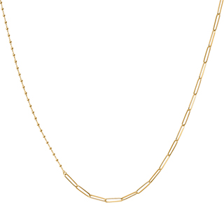 K18イエローゴールド ミックスネックレス 45cm | 高品質 金・プラチナ