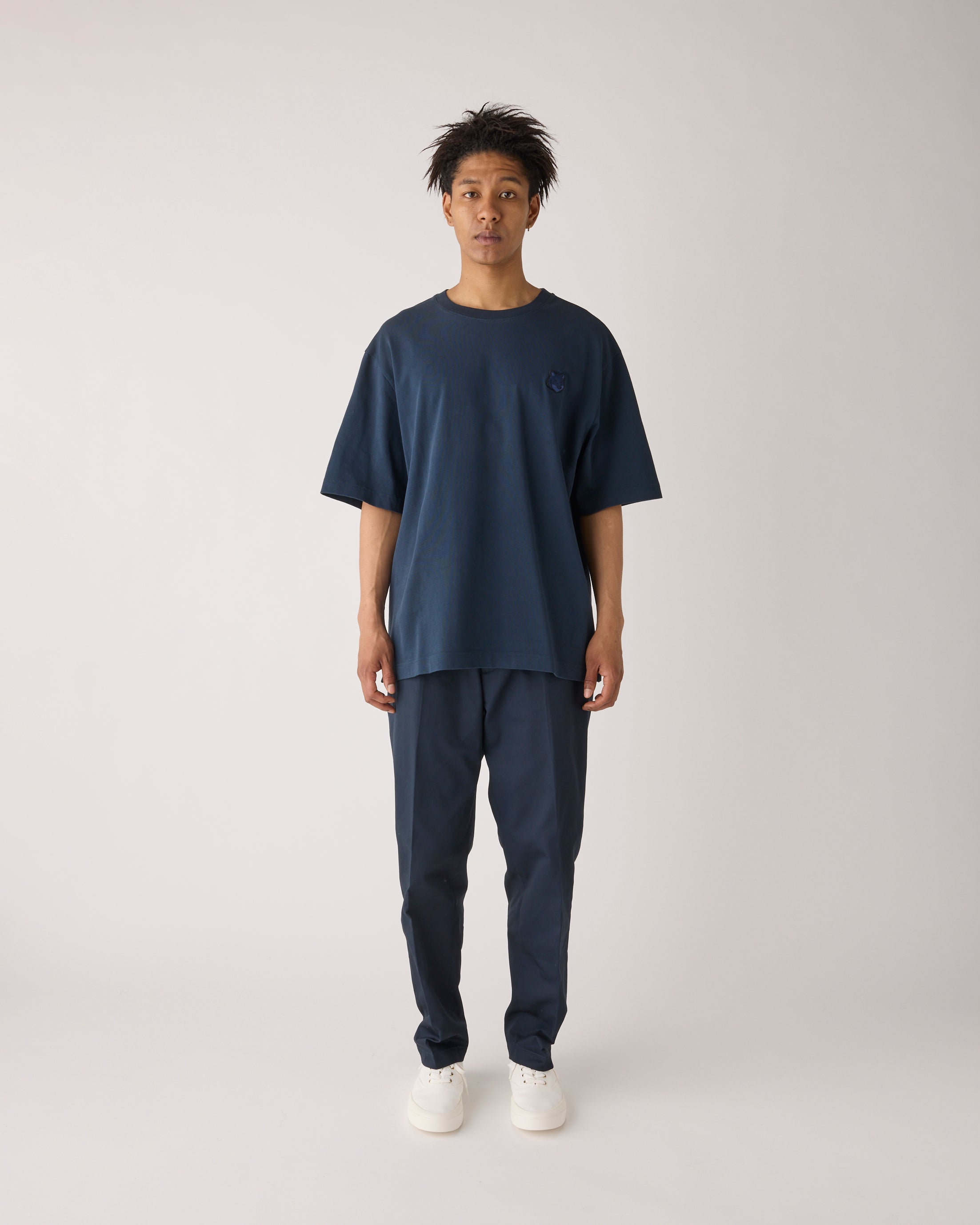 メゾンキツネ】ボールド フォックスヘッド パッチ オーバーサイズ T