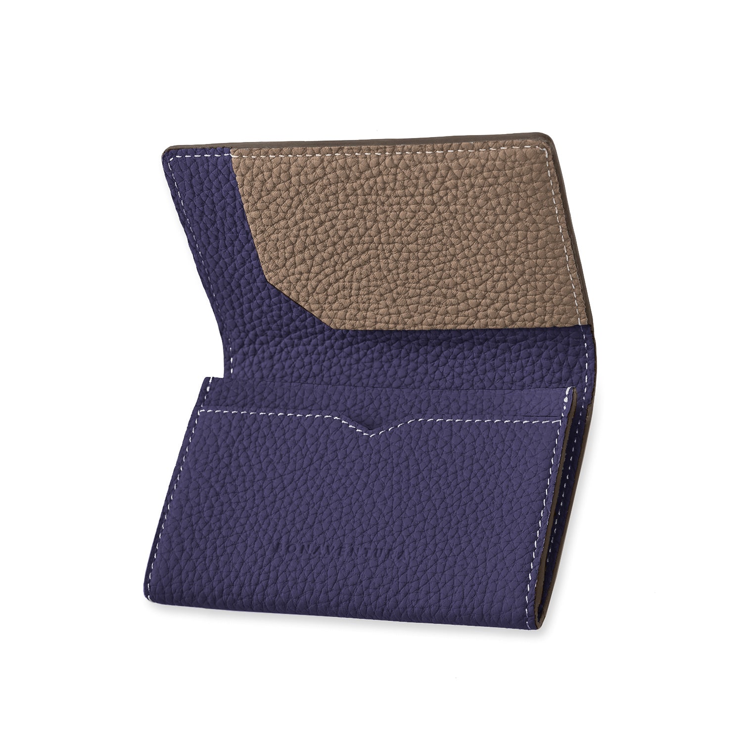 バナベンチュラ】スリーブ付き ビジネスカードケース シュリンクレザー