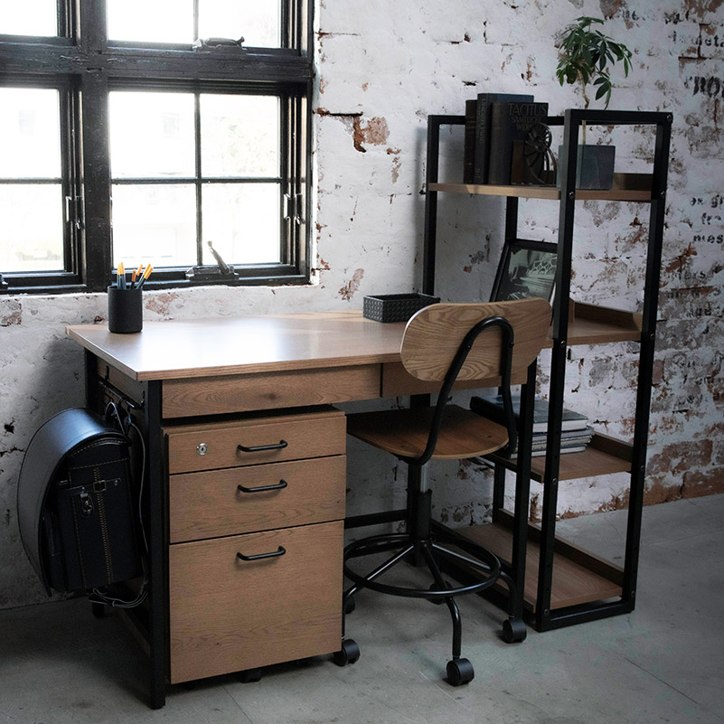 イトーキ NUF-S デスクセット（机 ・ワゴン・書棚） NUF-S4VB