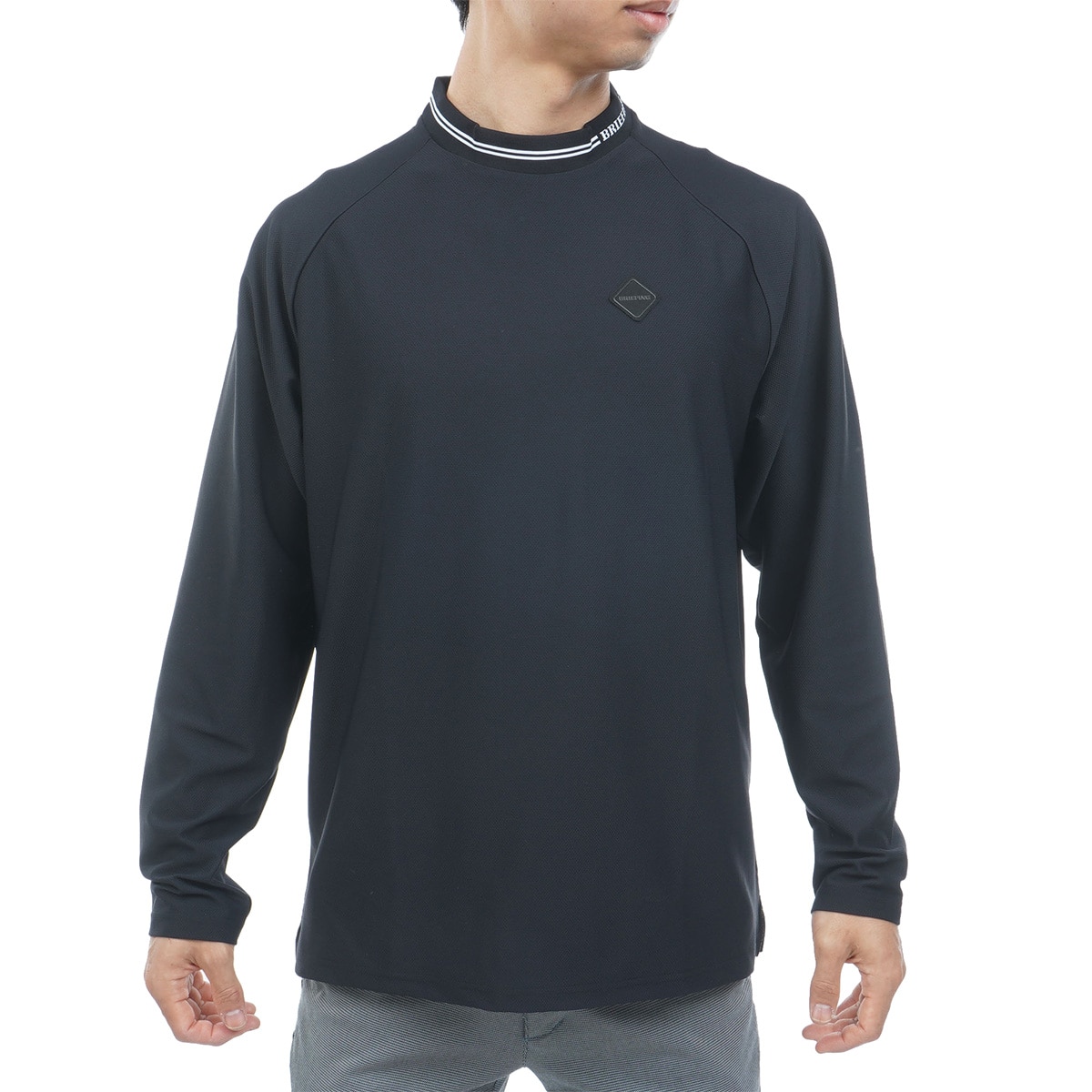 メッシュミニライン ハイネック長袖シャツ(長袖シャツ・ポロシャツ