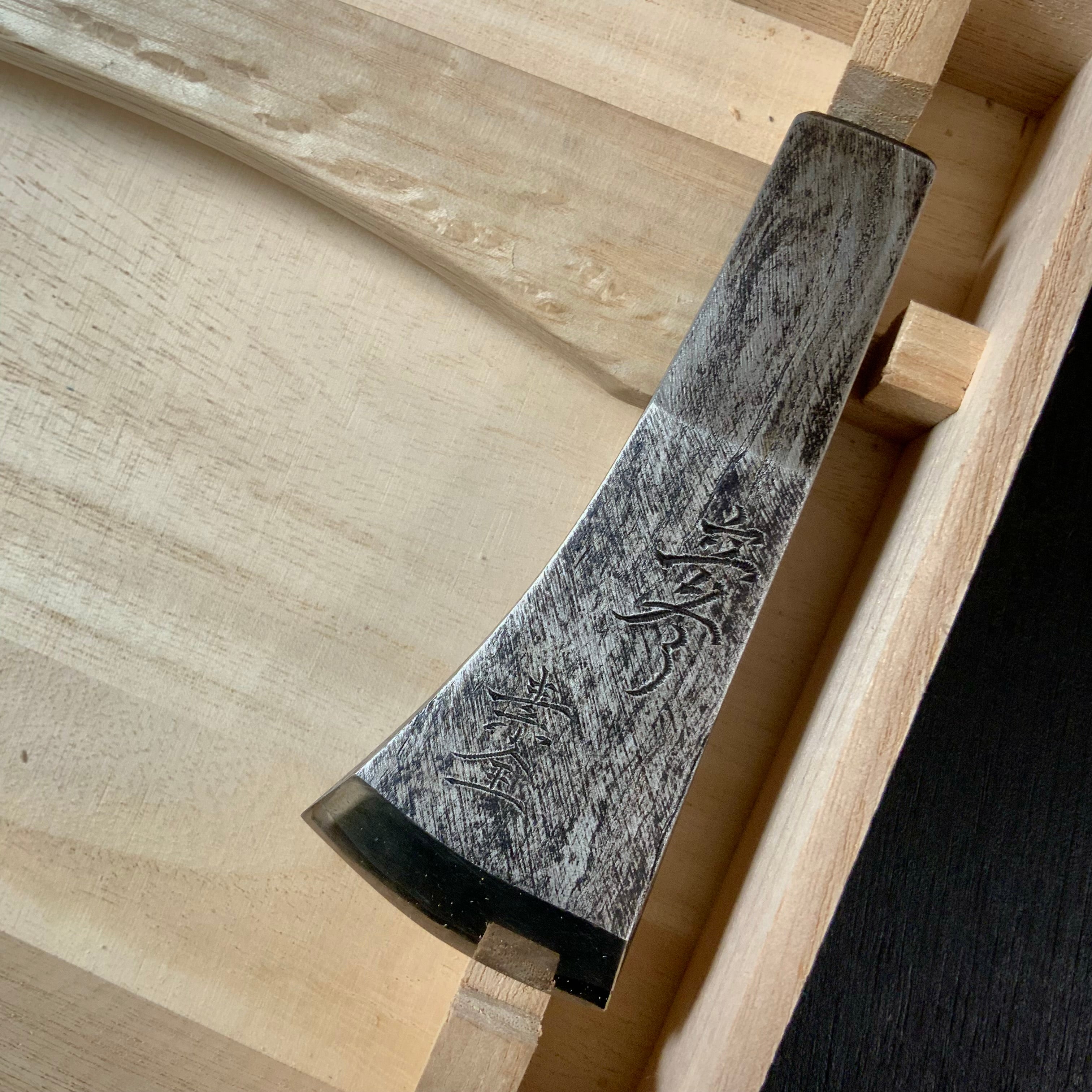 RITTOU』 Sozen Japanese Carpenter's Axe 『立冬』 素全作 小型鉞 木
