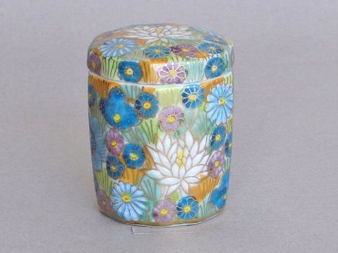 九谷焼 久山 壺 九谷焼 久山 壺 九谷焼 久山 壺