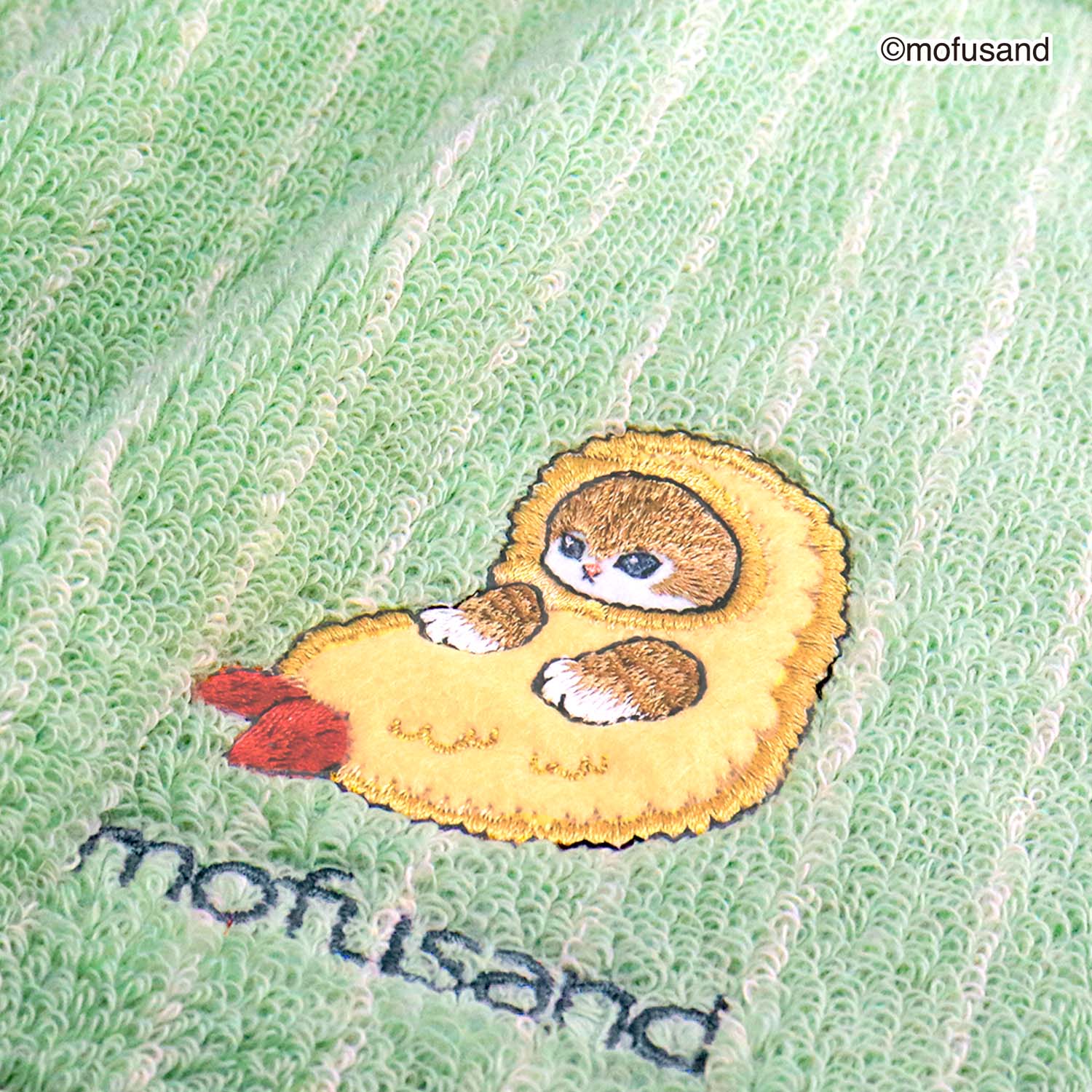 NEW】タオルハンカチ おすわり えびにゃん #202b グリーン – INTERMODE