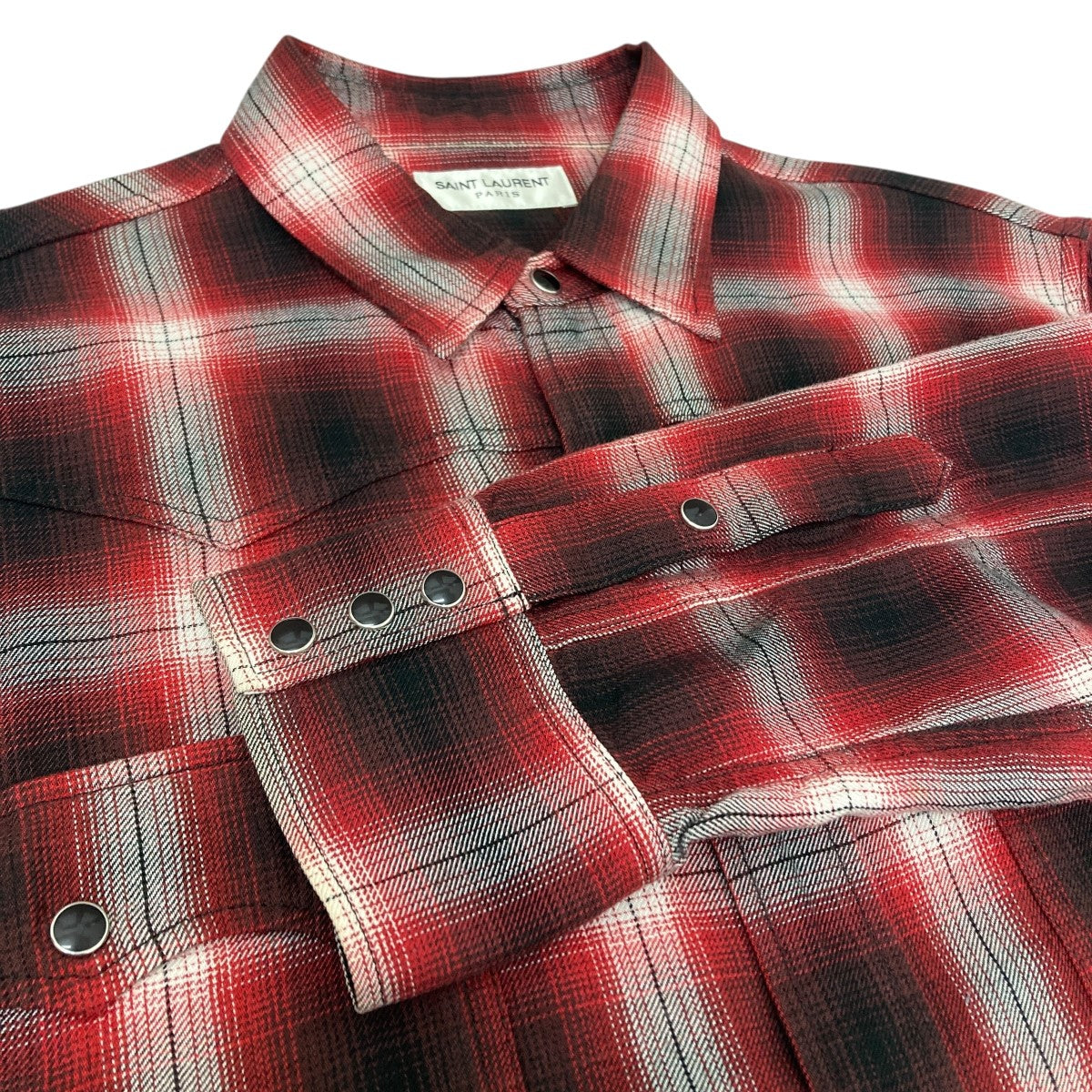 Saint Laurent Paris(サンローランパリ) ウエスタンオンブレチェック