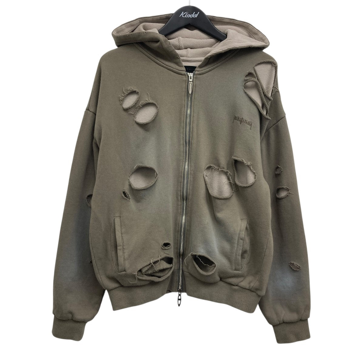 JUN／NAKAYAMA(ジュンナカヤマ) THERMAL LAYERED ZIP HOODIEジップ