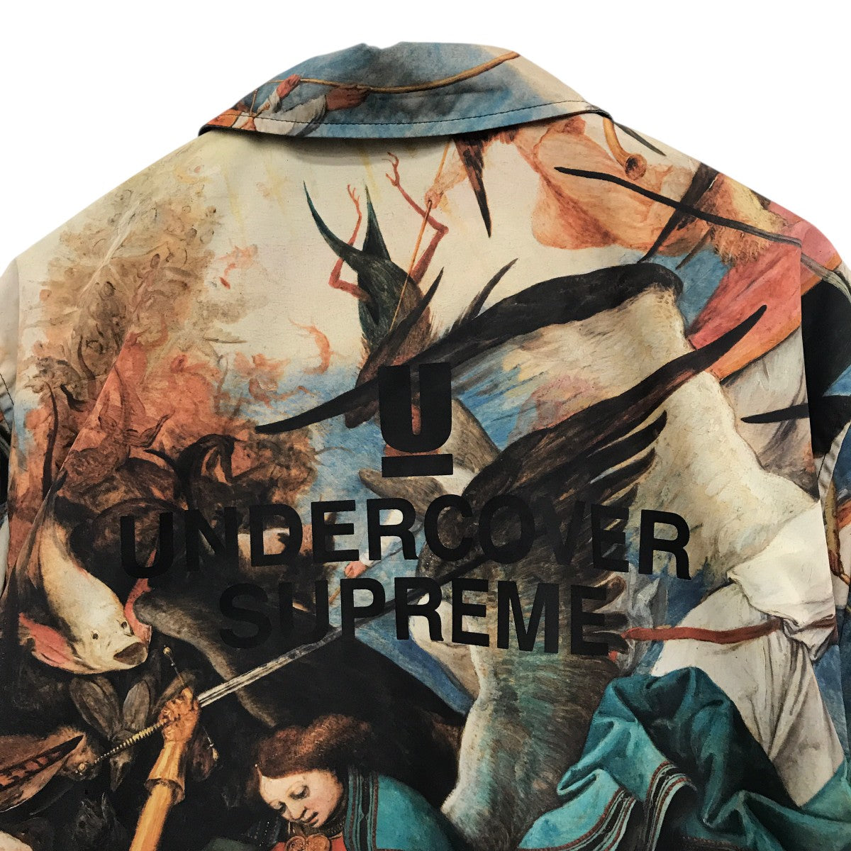 Supreme×UNDERCOVER ナイロンジャケット オレンジ×グリーン×ブラック