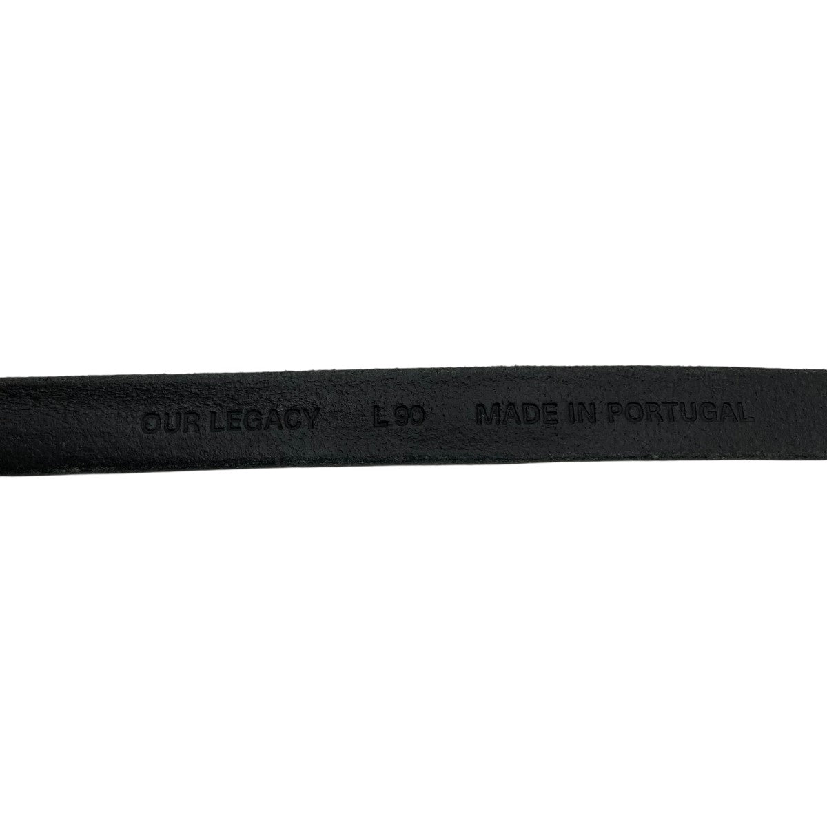 OUR LEGACY(アワーレガシー) レザーベルト ブラック サイズ 90｜【公式
