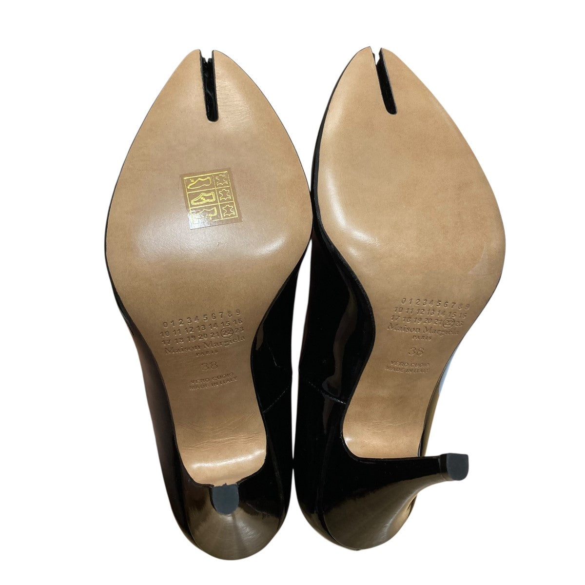 Maison Margiela(メゾンマルジェラ) 足袋レザーパンプス ブラック