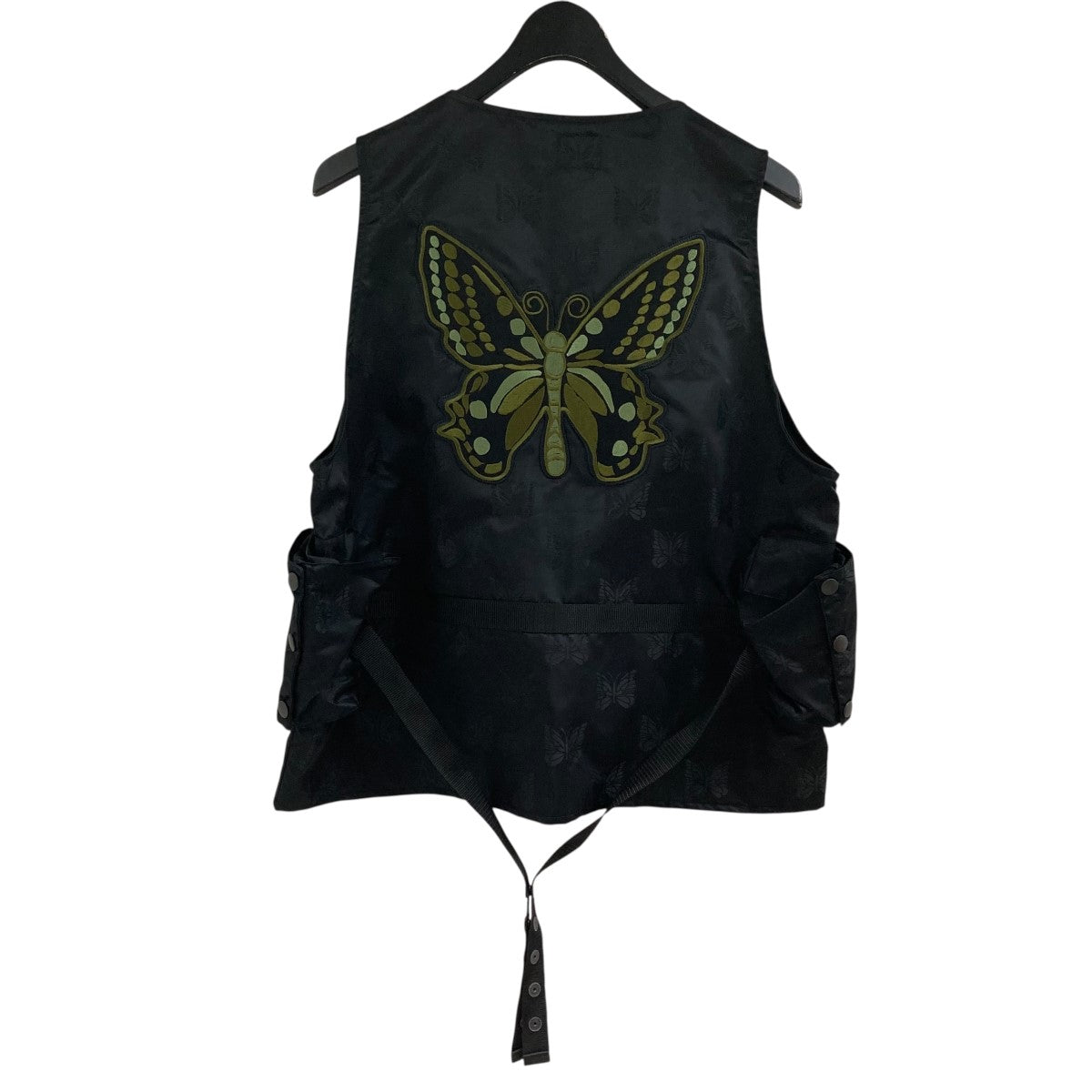 Needles(ニードルズ) パッチデザインナイロンベスト QV132 ブラック