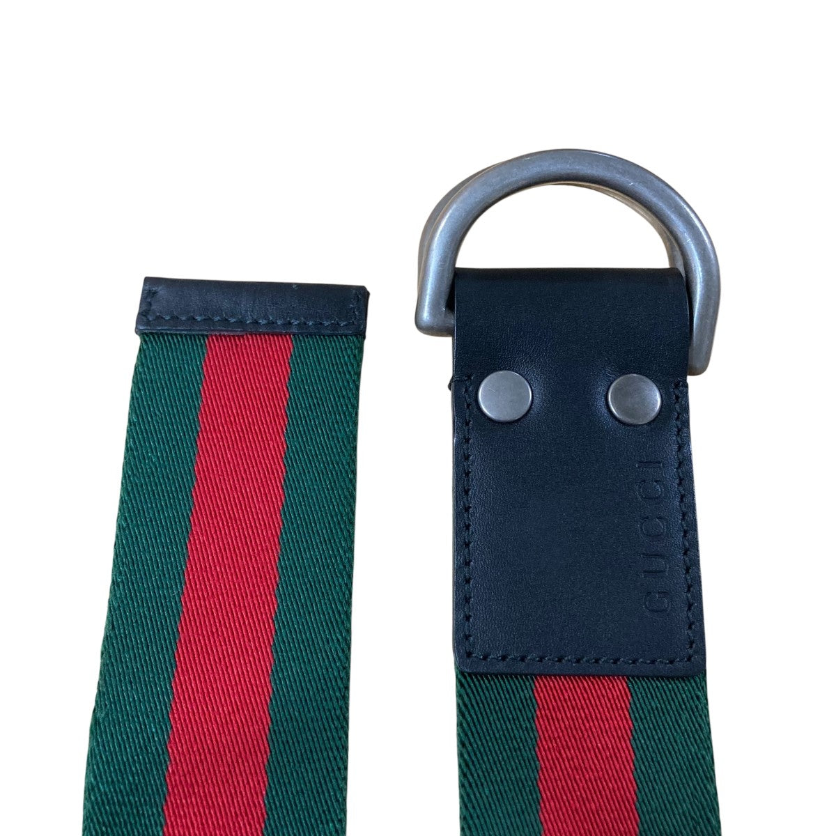 GUCCI(グッチ) シェリーラインベルト 451136 グリーン×レッド サイズ