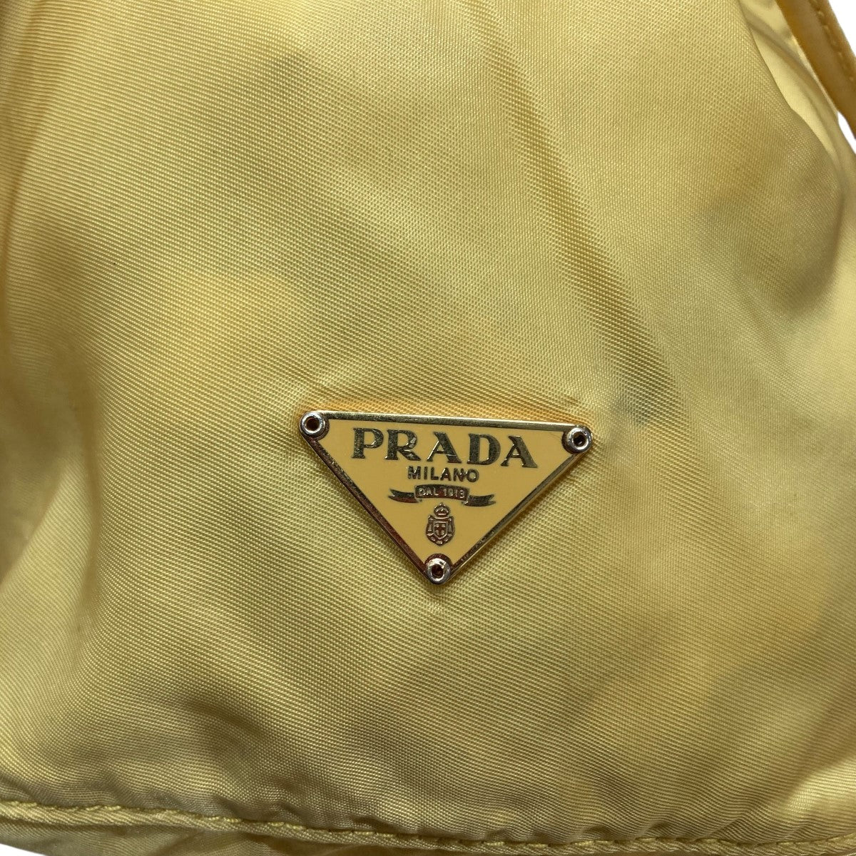 PRADA(プラダ) ナイロン巾着バッグ イエロー サイズ -｜【公式