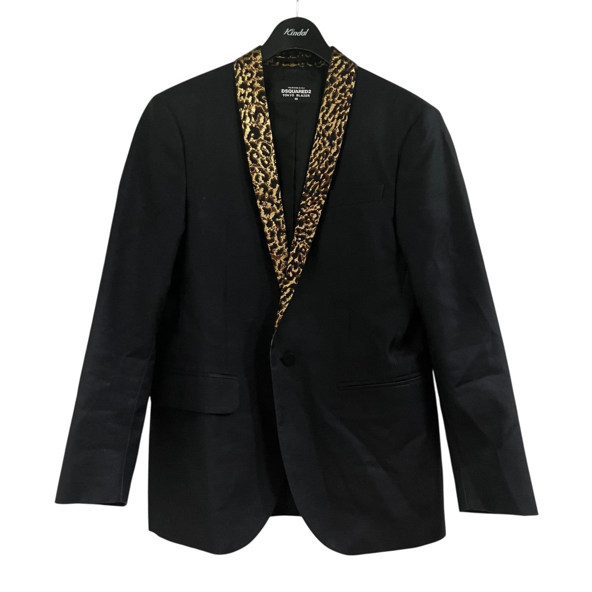 DSQUARED2(ディースクエアード) レオパードラペルタキシードジャケット
