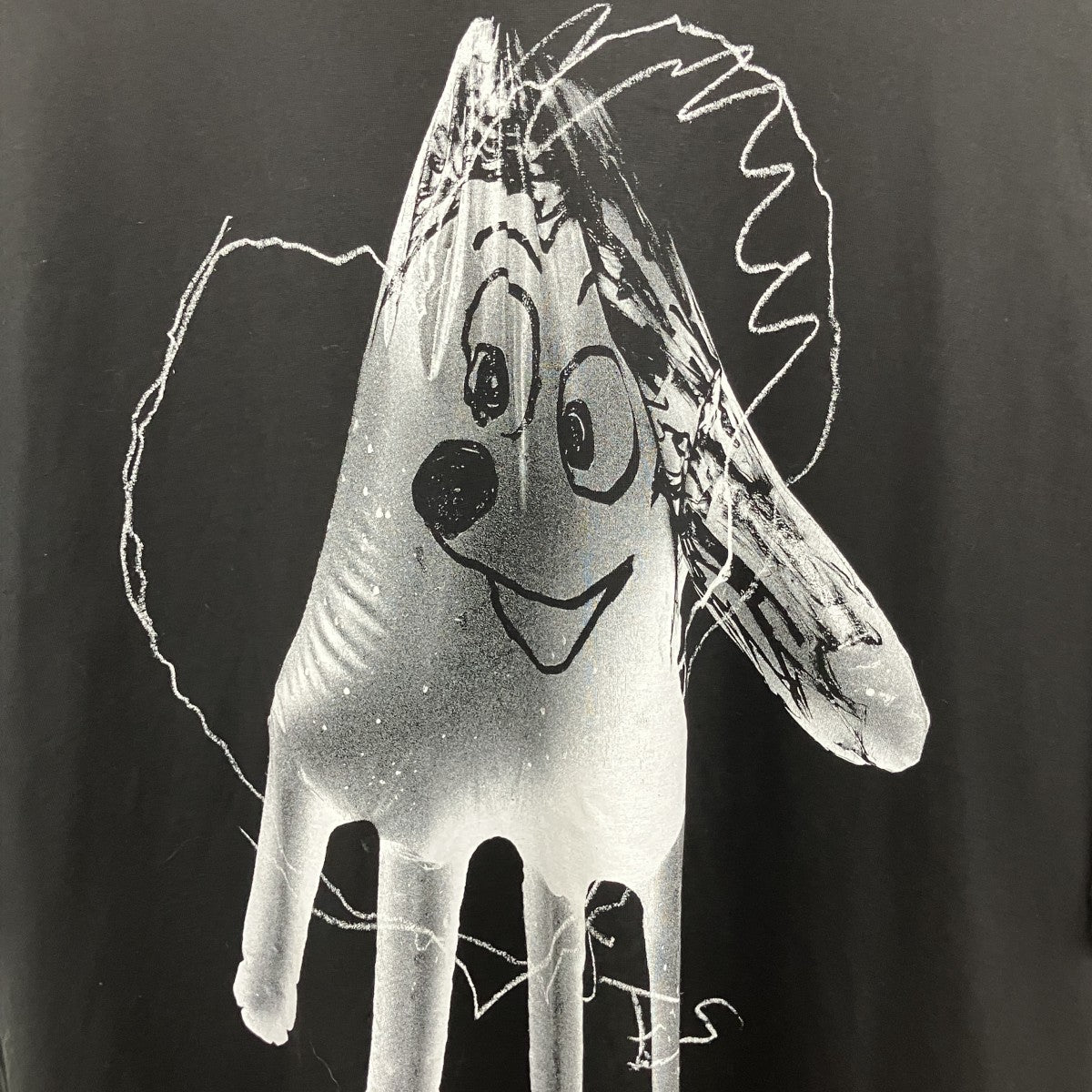 LAD MUSICIAN(ラッドミュージシャン) プリントTシャツ ブラック